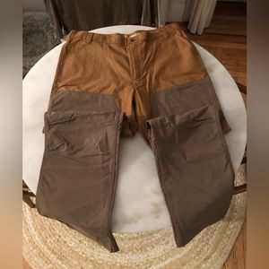NWT Custom Reworked Carhartt Double Knee Pants Mens Waist 42 Inseam 34